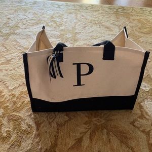Canvas initial bag, new